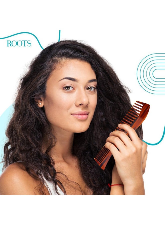Roots - Classic Brown Dressing Comb - Hair Comb For Men And Women - Style Your Hair Hassle-Free - Light Weight For Healthy & Stylish Hair - Pack Of 1-48 - Image 3