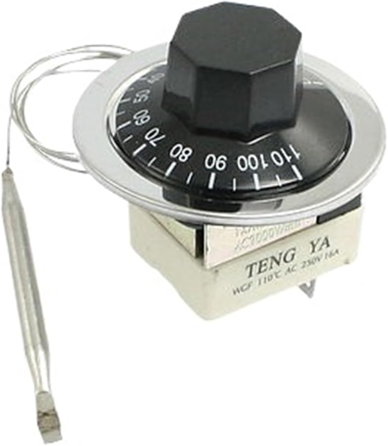 Rotary Knob Thermostat AC 250V 16A Capillary Temperature Control