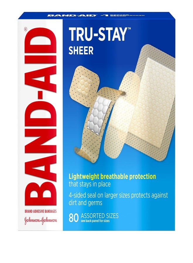 BAND-AID Sheer Strips Assorted 80 Each - Image 1