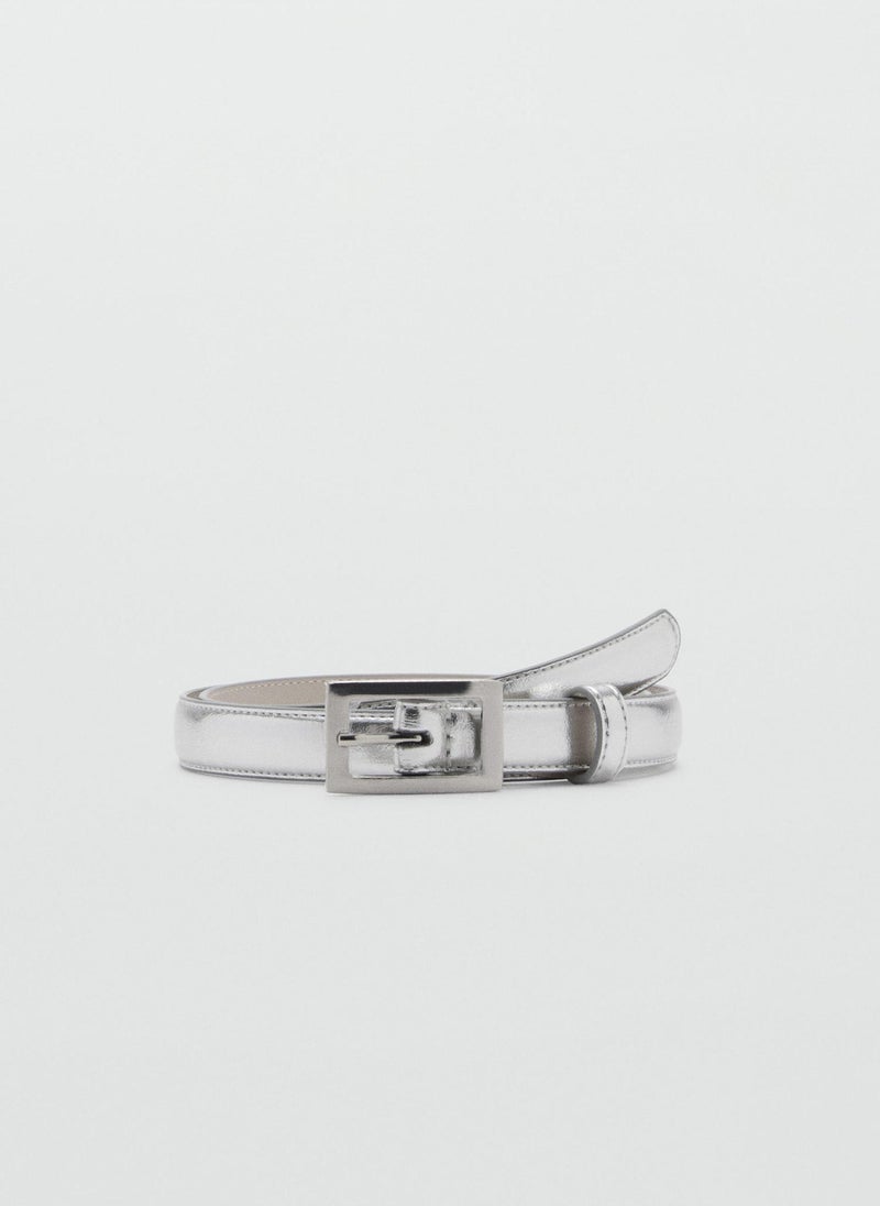 MANGO - Square Buckle Belt - Image 1