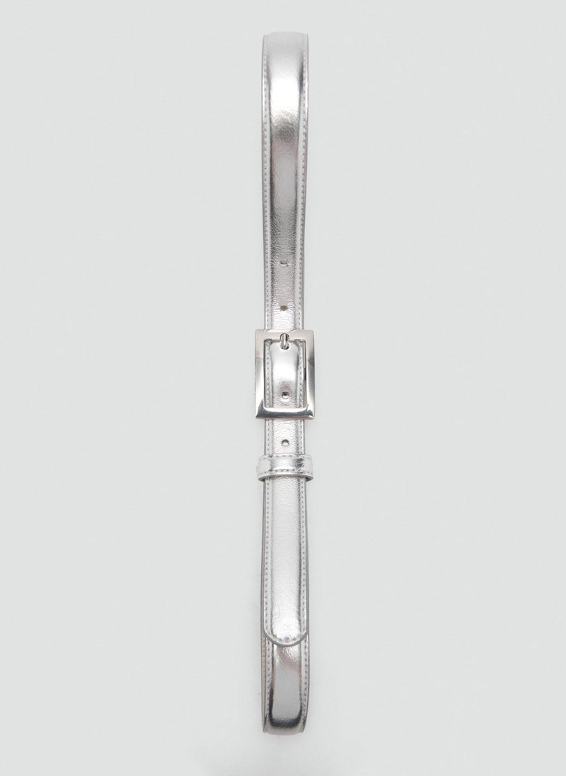 MANGO - Square Buckle Belt - Image 1
