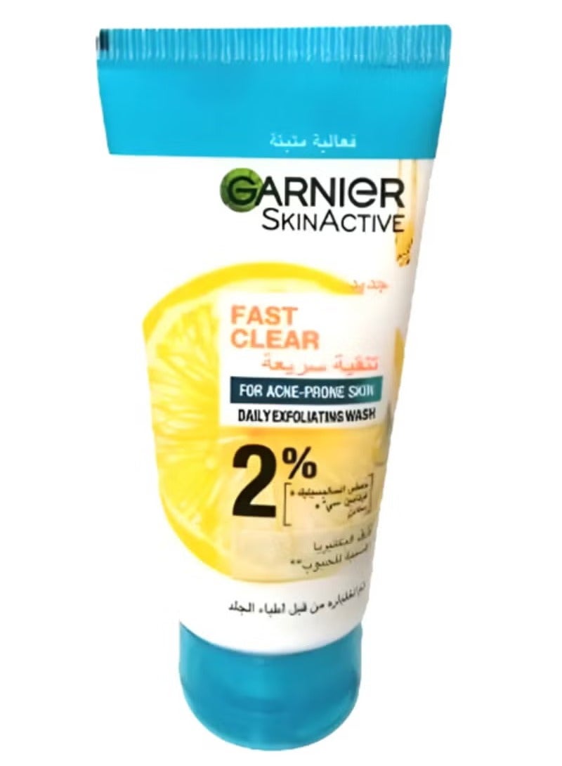 garnier Garnier Fast Clear Daily Exfoliating Scrub For Acne Prone Skin -50 Ml