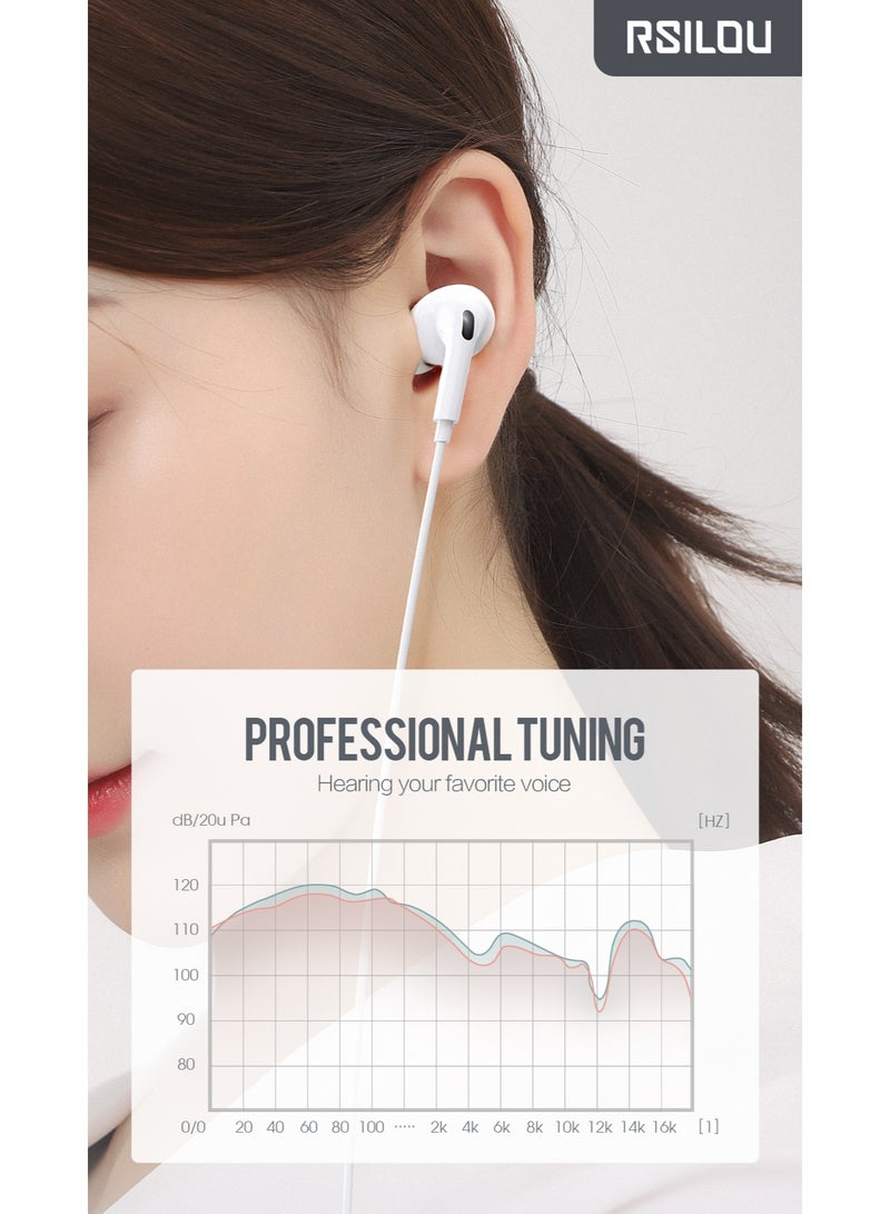 rsilou RSILOU Wired Earphones - 10MM Oversized Driver - Jack connector - Image 5