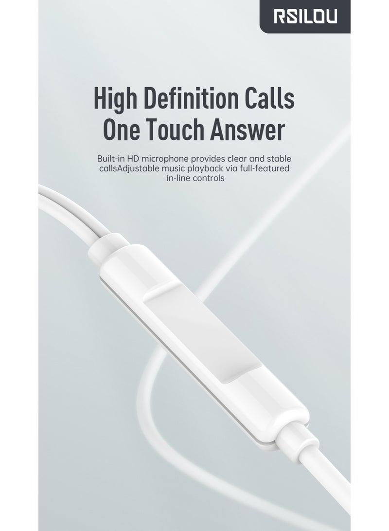 rsilou RSILOU Wired Earphones - 10MM Oversized Driver - Jack connector - Image 1