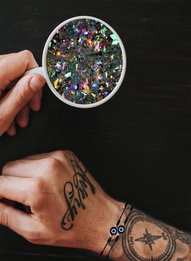 VIUJUH Evil Eye 7 Knot Bracelet with Hand Painted Evil Eye on a Hand Woven Adjustable Bracelet String Amulet for Women Men (Black) - Image 3