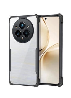 Wtech Realme 14 Pro+ / Plus 5G 2025 Hybrid TPU Silicone with Raised Armour Bumpers Slim Case Cover (MCAPSA) - Clear/Black  - Image 1