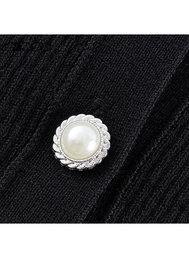 G2000 Autumn Winter Mall Style Warm Pearl Button Knit Cardigan Black S - Image 3