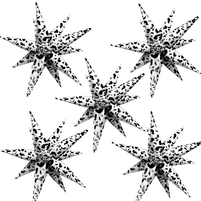 ZAKVOOR 60 Pcs Star Balloons 12 Spike Foil Party Decoration Balloons for Christmas New Year Eve Birthday Spot - Image 2