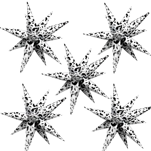 ZAKVOOR 60 Pcs Star Balloons 12 Spike Foil Party Decoration Balloons for Christmas New Year Eve Birthday Spot - Image 1