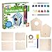 MindWare Make Your Own Birdhouse Kit Wood Art Kit for Kids Includes PreCut Wood Pieces and Art Supplies to Assemble and Paint Your Own Bird House Ages 5 and Up - Image 2