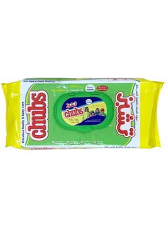Chubs Baby Wipes Travel Pack Shea Butter & Almond Oil 40 Pcs Pack  - Image 1