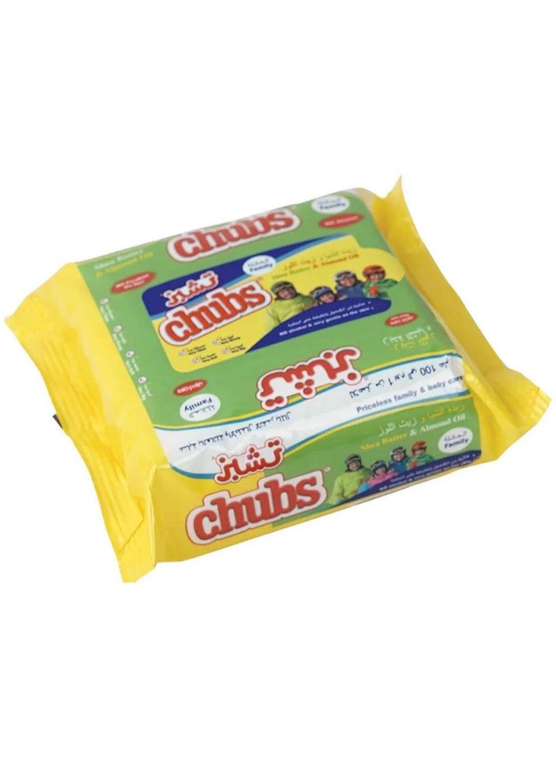 Chubs Baby Wipes Travel Pack Shea Butter & Almond Oil 40 Pcs Pack - Image 3