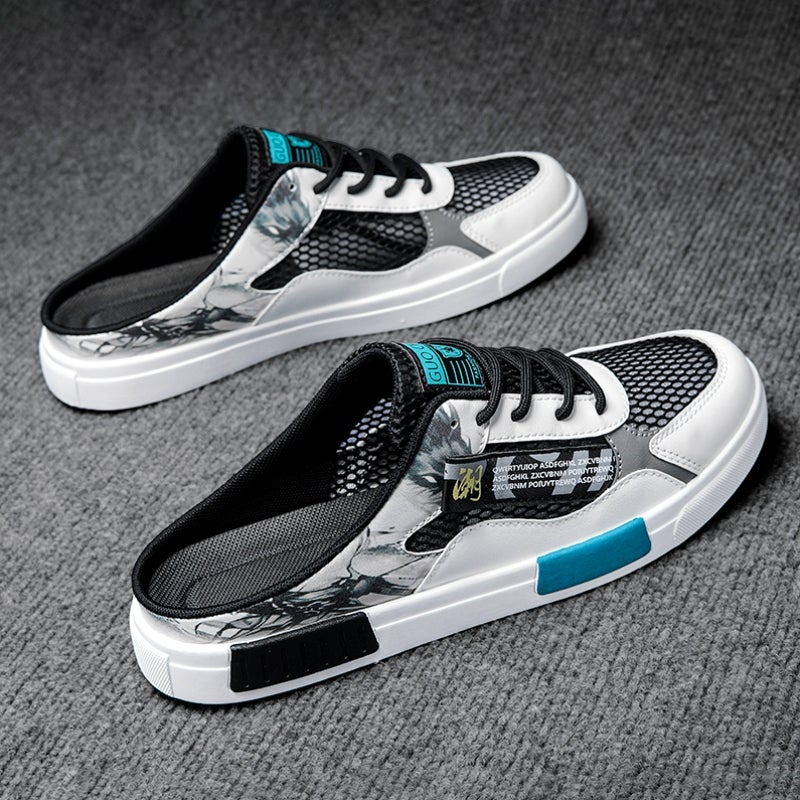 Baotou Slippers Men'S Summer Outfit Casual Slip-On Office Half Slippers Plus Size Sports Driving Beach Sandals - Image 3