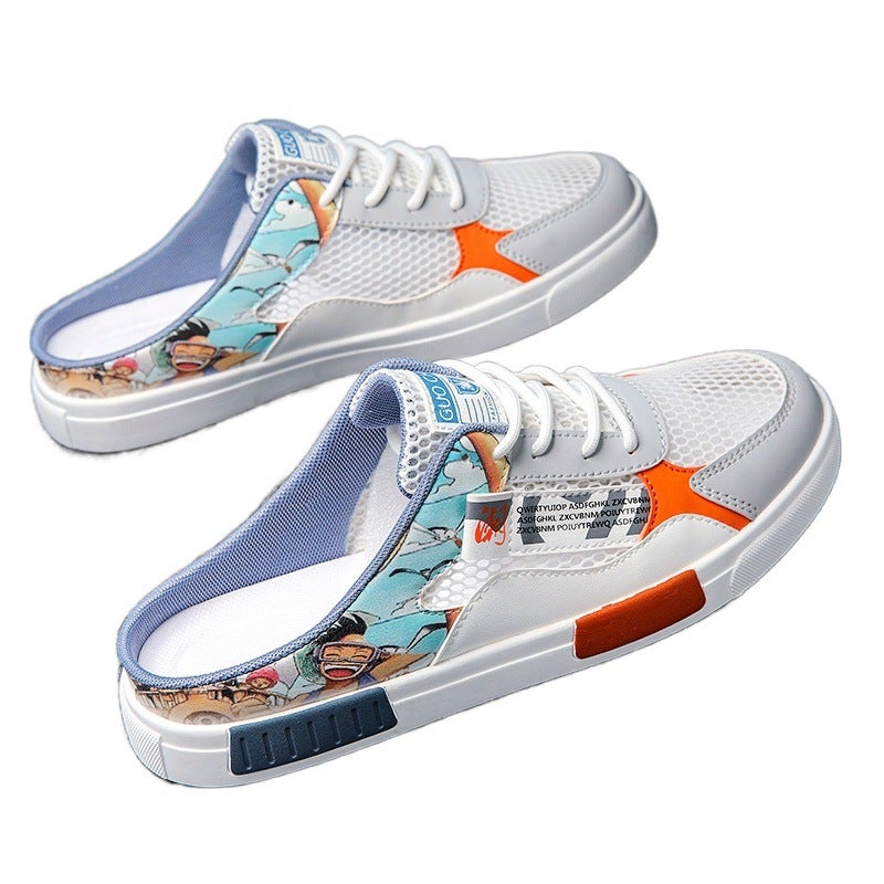 Baotou Slippers Men'S Summer Outfit Casual Slip-On Office Half Slippers Plus Size Sports Driving Beach Sandals - Image 5