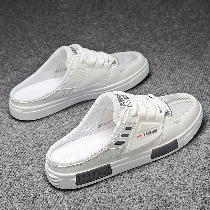 Baotou Slippers Men'S Summer Outfit Casual Slip-On Office Half Slippers Plus Size Sports Driving Beach Sandals - Image 1