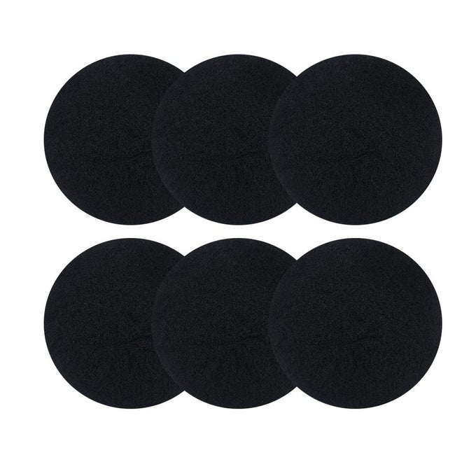 6 PACK KITCHEN COMPOST BIN FILTER ROUND FOOD WASTE BINS ACTIVATED CARBON FILTERSREPLACEABLE EXTRA THICK CHARCOAL FILTERS FOR ODOUR REMOVE ALL CADDY BUCKET1CM THICKNESS