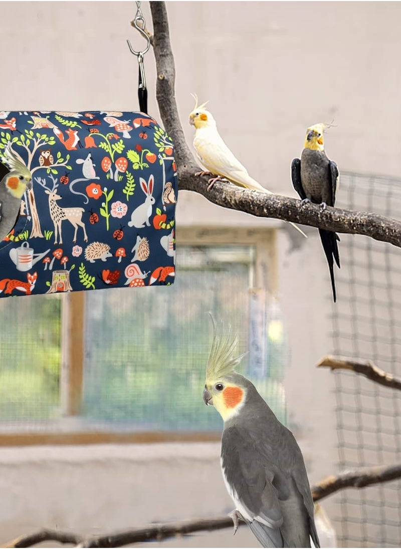 Excefore - Cozy Parrot Hammock Bed, Winter Hanging Bird Nest for Parakeets, Soft and Warm Polyester Fabric, Washable and Durable, Provides a Comfy Hideway for Your Feathered Friends. (S) - Image 1