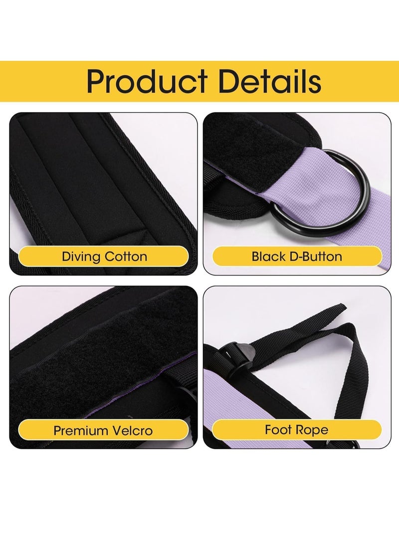 FLYROAD - Ankle Straps (2 Pack) | Ankle Straps for Pullers, Adjustable Comfort Gym Ankle Straps for Kickbacks, Glute Training, Leg Extensions, Curls, Hip Abduction Training, Gym Ankle Straps for Pullers Accessories - Image 1