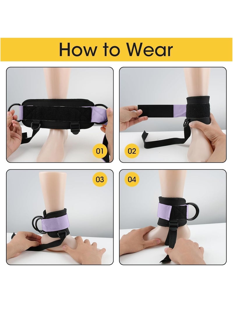 FLYROAD - Ankle Straps (2 Pack) | Ankle Straps for Pullers, Adjustable Comfort Gym Ankle Straps for Kickbacks, Glute Training, Leg Extensions, Curls, Hip Abduction Training, Gym Ankle Straps for Pullers Accessories - Image 1