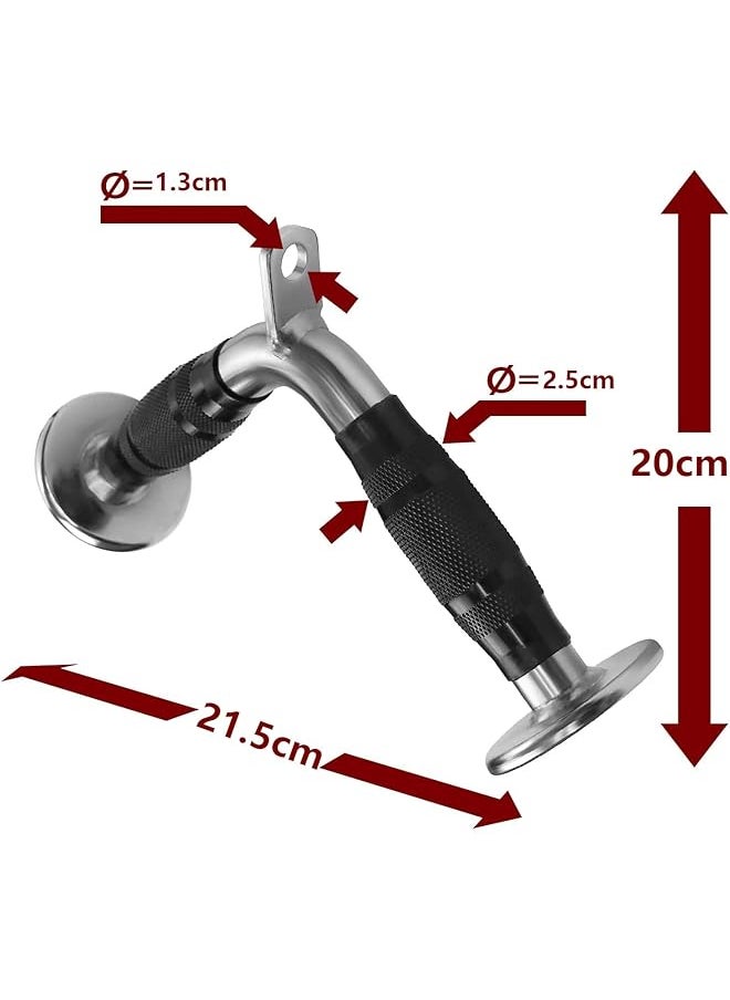 erorex - Tricep Press Down Bar - V Bar Cable Attachment With Non Slip Rubber Handle, Lat Pull Down Attachment For Weight Workout, Exercise Cable Attachment For Gym - Image 1