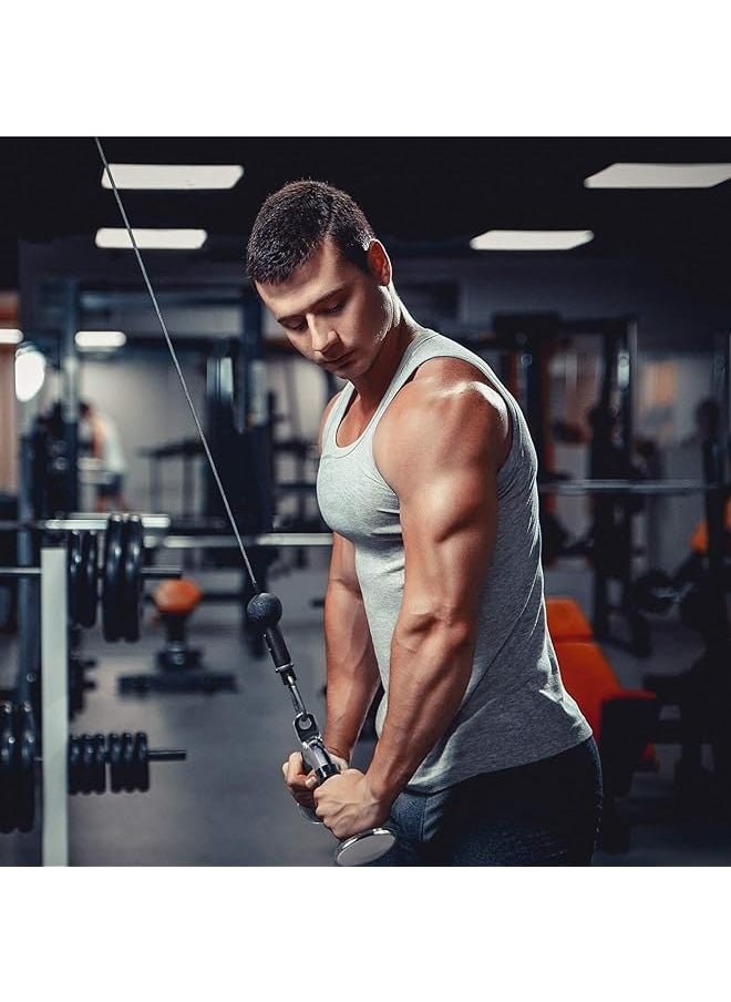 erorex - Tricep Press Down Bar - V Bar Cable Attachment With Non Slip Rubber Handle, Lat Pull Down Attachment For Weight Workout, Exercise Cable Attachment For Gym - Image 1