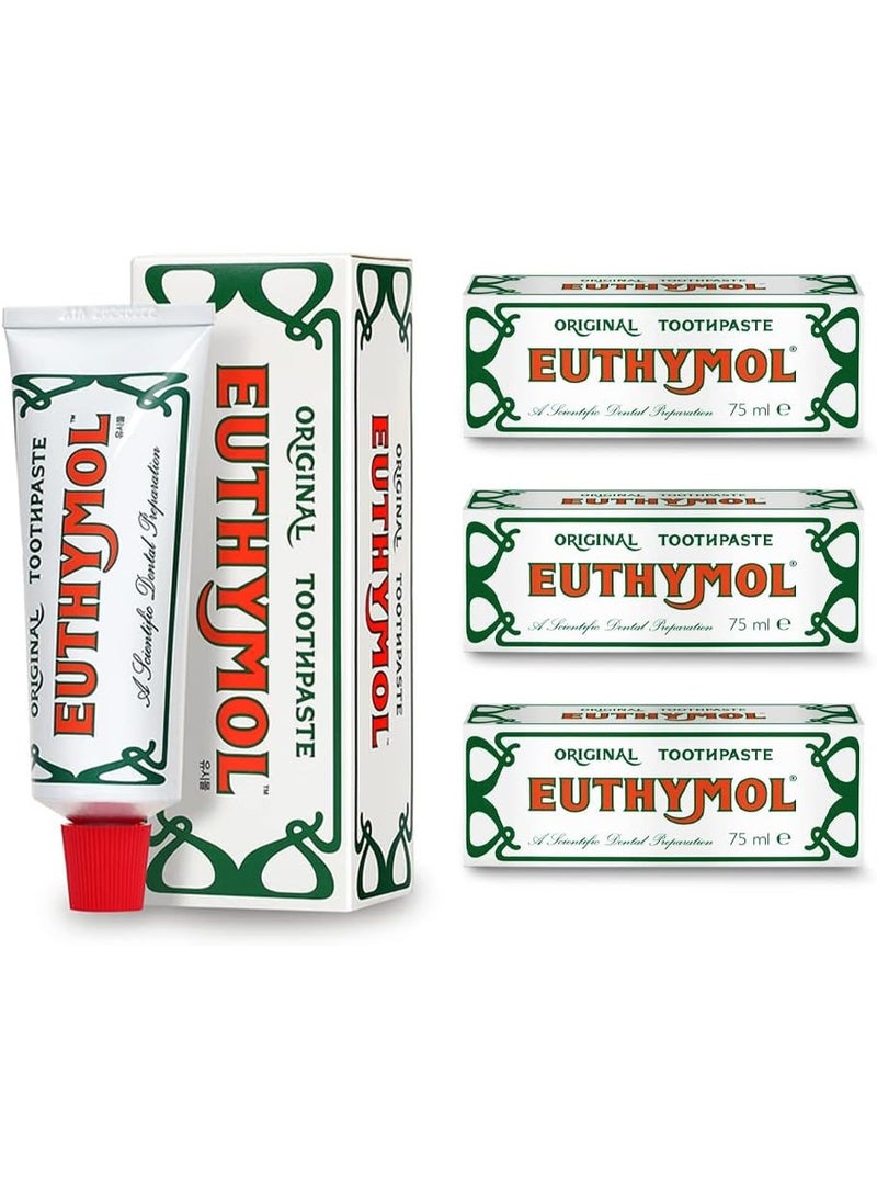 Euthymol original toothpaste 75ml 3 (triple pack) - Image 4