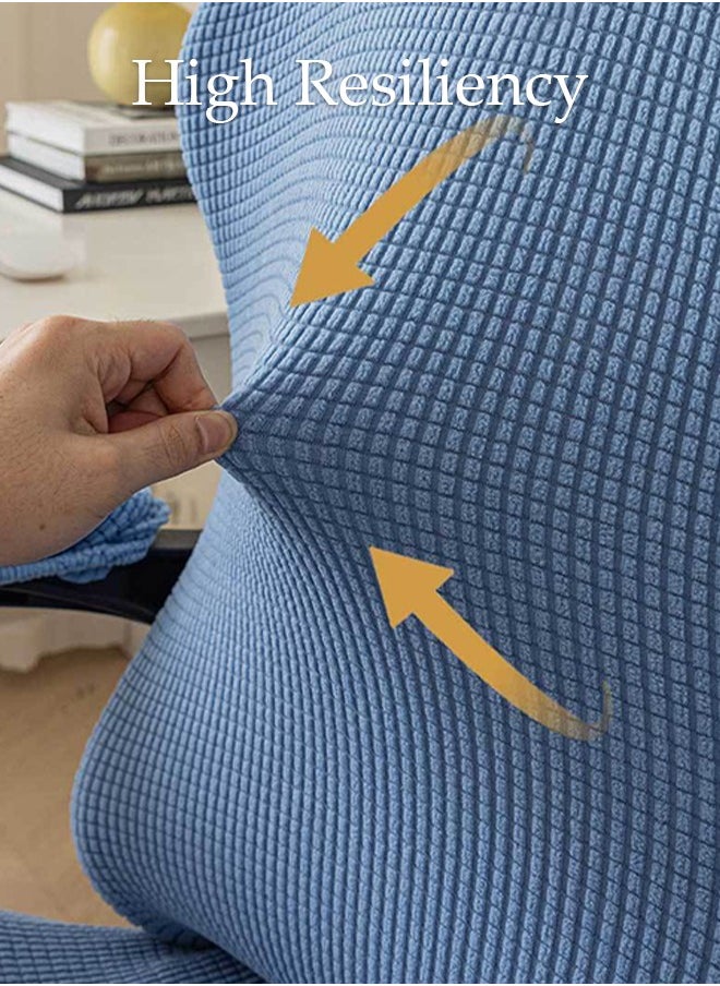 DUNISO - Office Computer Game Chair Cover 1 Pair Armrest Covers Polyester Removable Ergonomic Elastic Armchair Protector Wear Resistant Stretch Elastic Covers for Desk Computer Chair Slipcover - Image 1