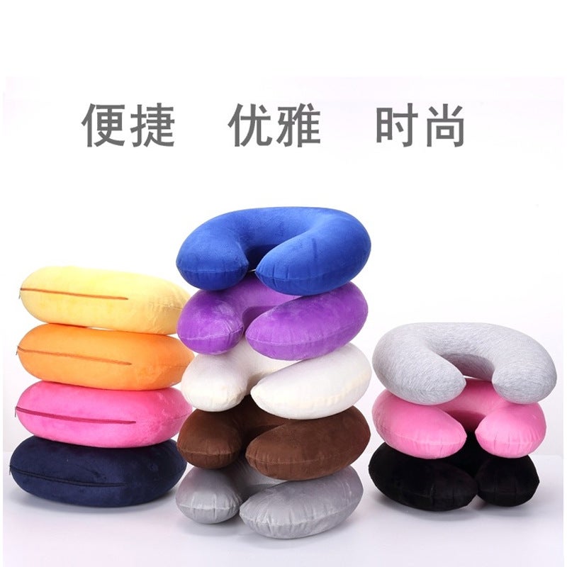 Set Of Plush Outwear, Inflatable U-Shaped Pillow, Inflatable Pillow Core, Neck Protector, U-Shaped Pillow, Travel Pillow, Neck Pillow, Neck Pillow, U-Shaped Pillow - Image 4