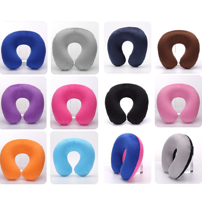 Set Of Plush Outwear, Inflatable U-Shaped Pillow, Inflatable Pillow Core, Neck Protector, U-Shaped Pillow, Travel Pillow, Neck Pillow, Neck Pillow, U-Shaped Pillow - Image 3