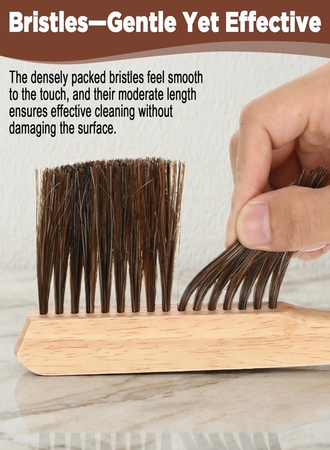 HaiFafafaing Drafting Brush, Soft Horse Hair Bristles, Wooden Handle Mini Drafting Brushes with Erasing Shield, Architecture and Drawing Cleaning Tools for Students and Professionals - Image 3