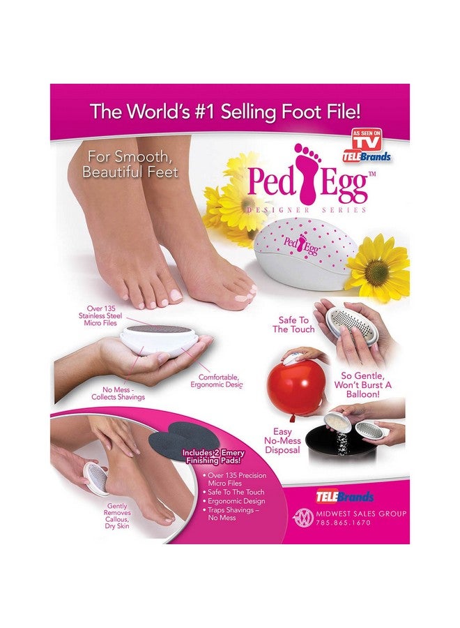 Telebrands Ped Egg Pedicure Foot File, Colors may vary - Image 2
