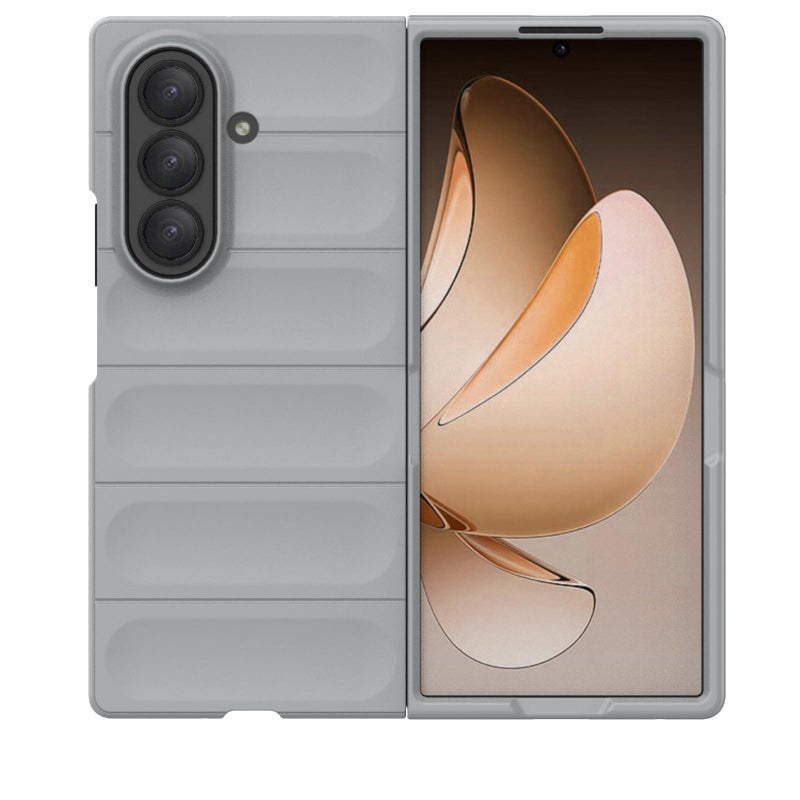 erorex For Samsung Galaxy Z Fold7 5G Magic Shield Fold PC Shockproof Phone Case(Grey) - Image 4