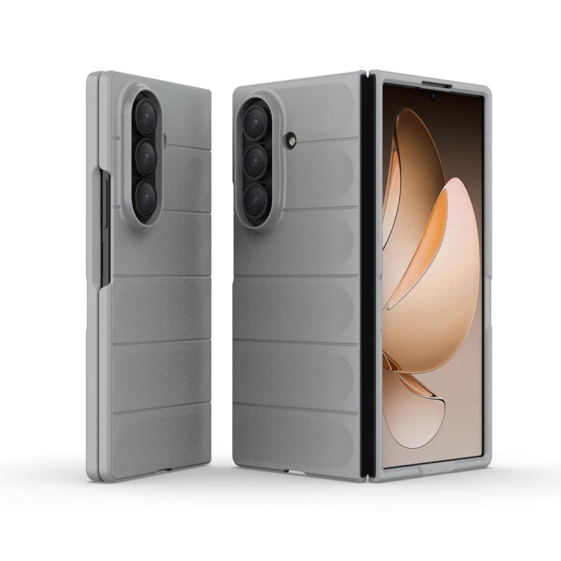 erorex For Samsung Galaxy Z Fold7 5G Magic Shield Fold PC Shockproof Phone Case(Grey) - Image 1