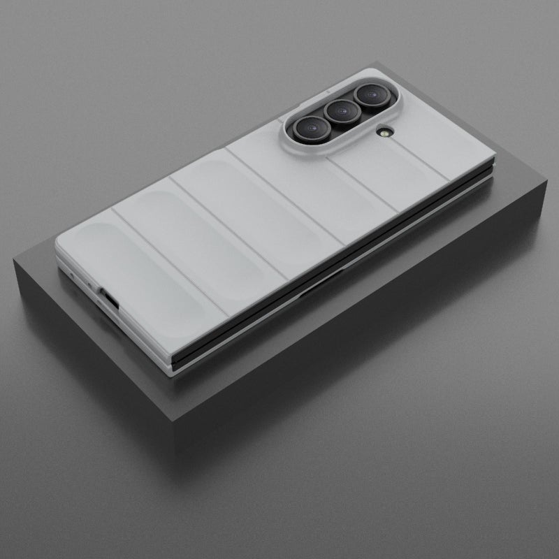 erorex For Samsung Galaxy Z Fold7 5G Magic Shield Fold PC Shockproof Phone Case(Grey) - Image 2