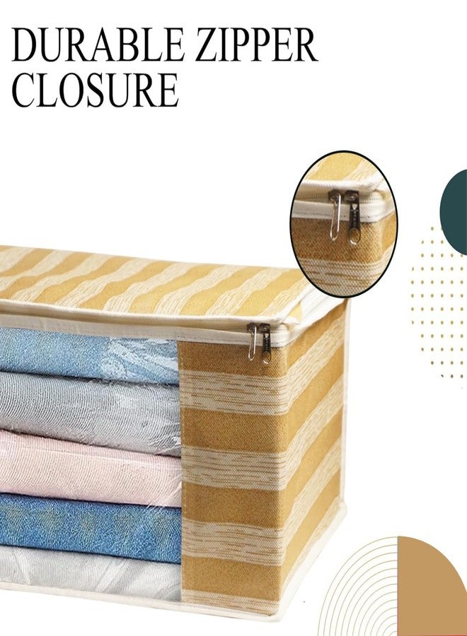 Shaping Fabric Saree Cover Set of 05 Non-Woven Fabric Clothes Organiser for Wardrobe with Transparent Window & Double Zip Clothes Storage Bag, Garment Cover SF_XL_SC_CC_XPID1598426731599471 - Image 3