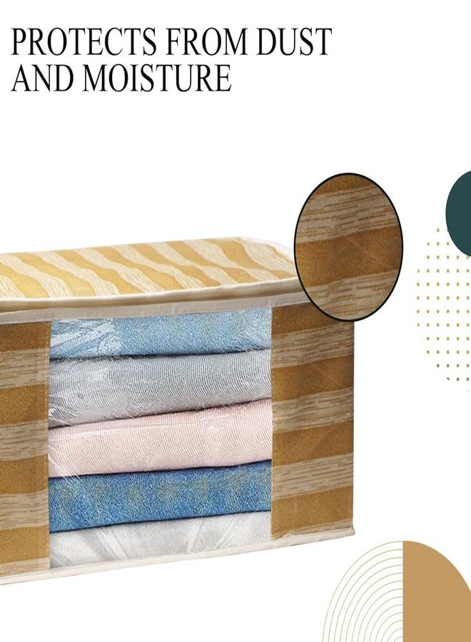 Shaping Fabric Saree Cover Set of 05 Non-Woven Fabric Clothes Organiser for Wardrobe with Transparent Window & Double Zip Clothes Storage Bag, Garment Cover SF_XL_SC_CC_XPID1598426731599471 - Image 5