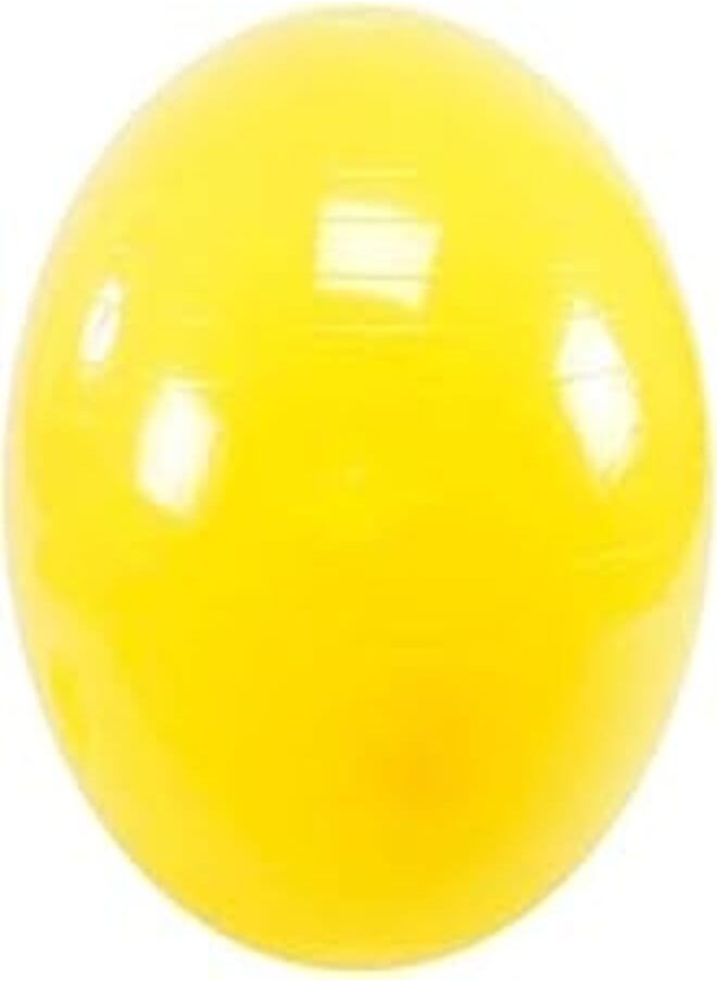 Fitness World Exercise Gym Yoga Swiss Ball (Yellow, 65cm) 