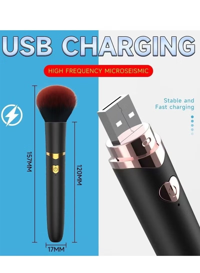 Portable, Quiet, Comfortable Electric Handheld Makeup Brush For Women - Image 3