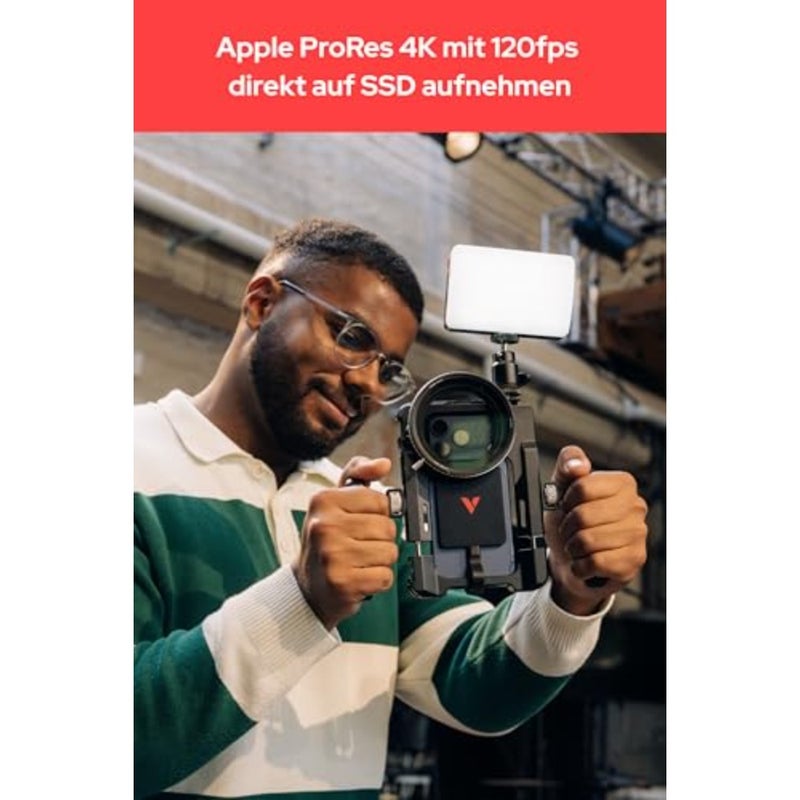 Snapback SSD Ultra، Magsafe، محرك الأقراص الصلبة الخارجي، يدعم Apple ProRes 4K، USB 3.2 Gen 2x2، سرعة قراءة/كتابة تصل إلى 2050 ميجابايت/ثانية، SSD خارجي مع كابل لأجهزة iPhone 17 وAndroid والكمبيوتر الشخصي وMac - Image 5