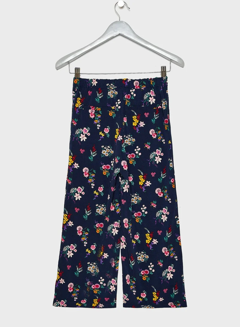 NAME IT Kids Floral Wide Leg Pants