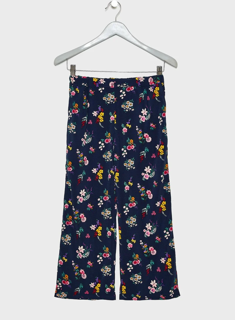 NAME IT Kids Floral Wide Leg Pants