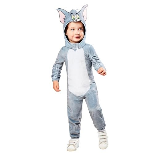 Rubies Tom Jerry Tom Cat Costume for Toddlers Unisex 2T - Image 1