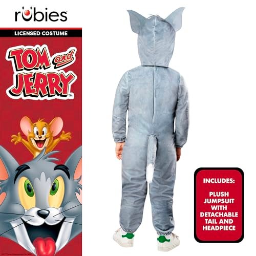 Rubies Tom Jerry Tom Cat Costume for Toddlers Unisex 2T - Image 3