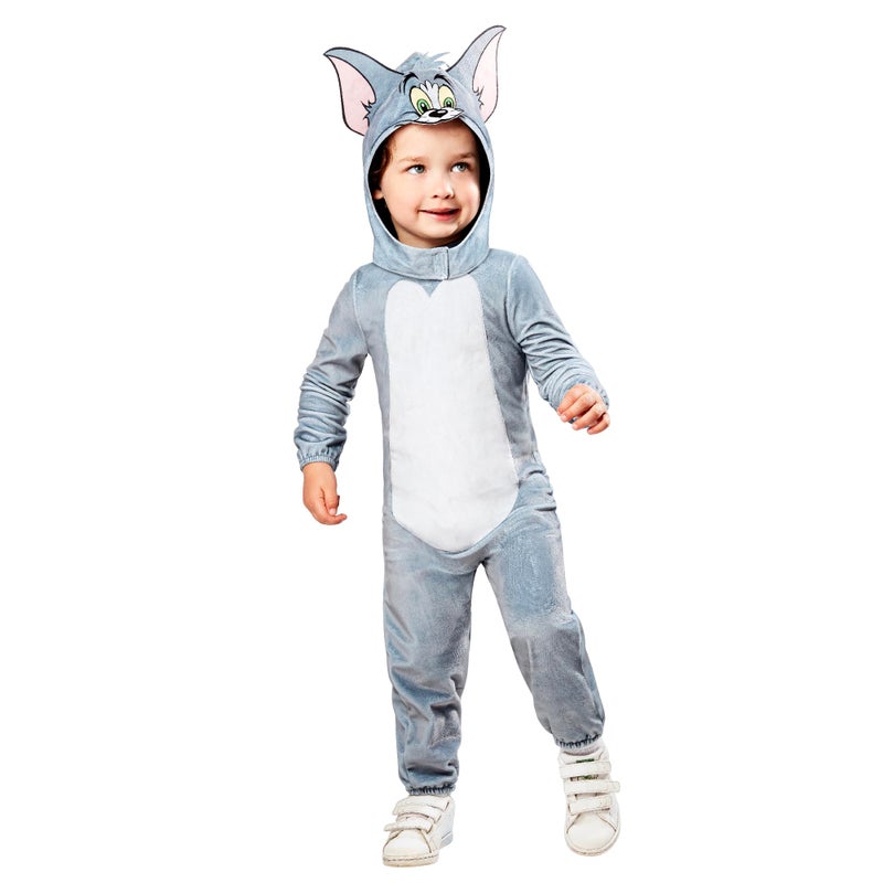 Rubies Tom Jerry Tom Cat Costume for Toddlers Unisex 2T - Image 2