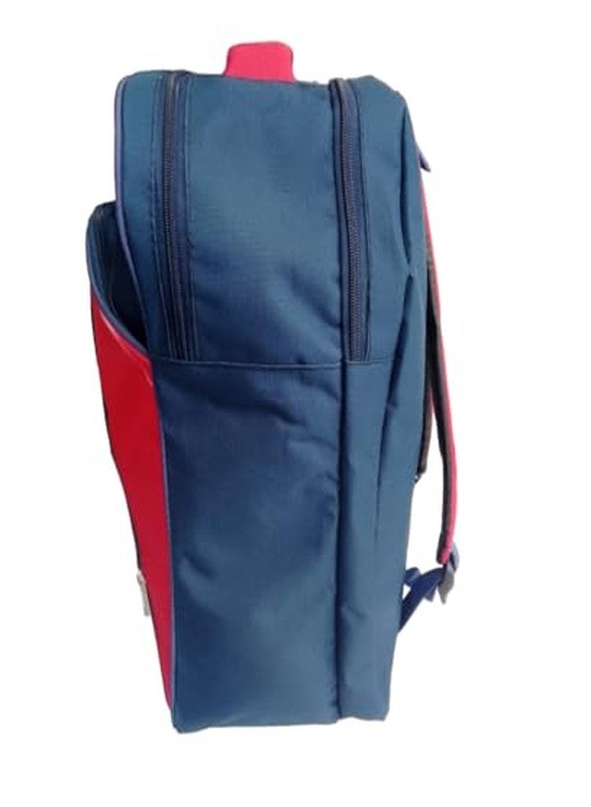 SPANCO Backpack for Office, Colleg, School & Travel Use for Men & Women | Size in Inches : 18 X 13 X 8 | Color : Blue/Red - Image 4