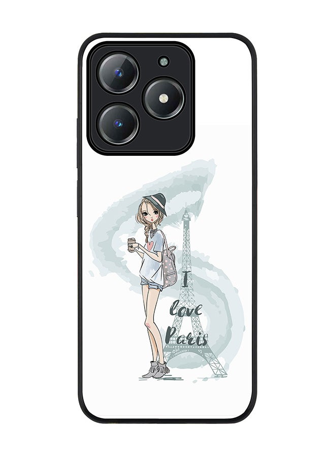 Stylizedd For Realme C63 / Realme C61 4G Case,Slim fit Camera Protection, Shockproof Thin Phone cover  -  I Love Paris - Image 1