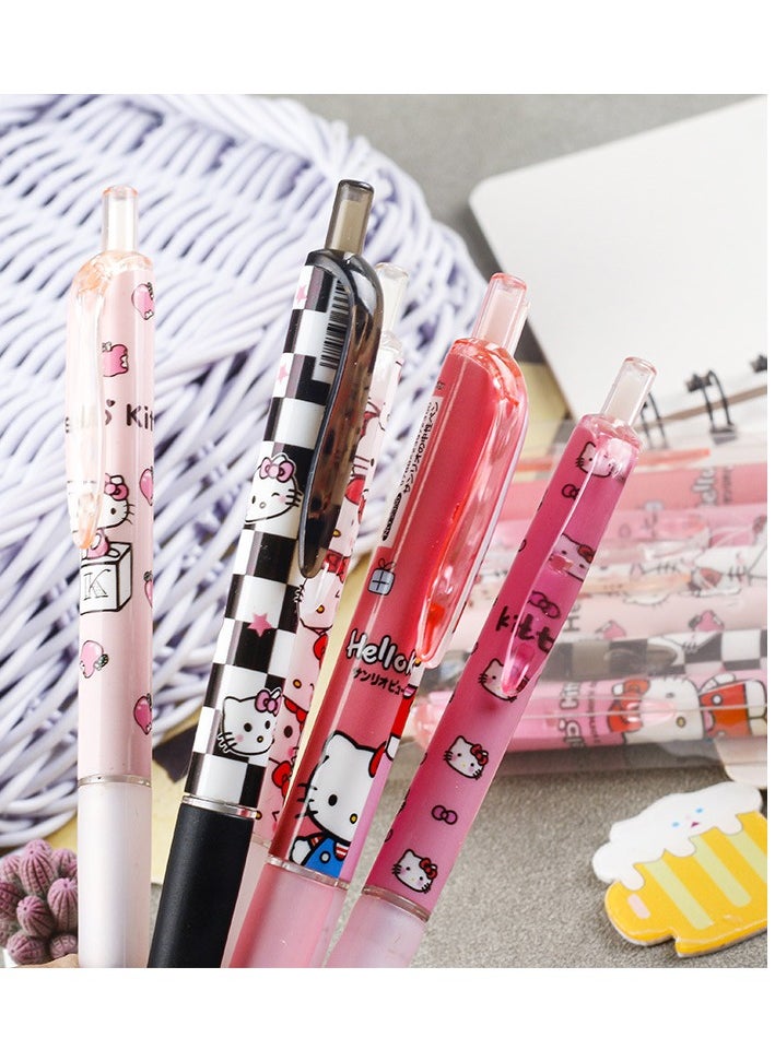 Sanrio Set of 6 Sanrio Hello Kitty 0.5mm Press Sign Pens,  Girls and Boys Student Anime Gel  Pen  - Image 4