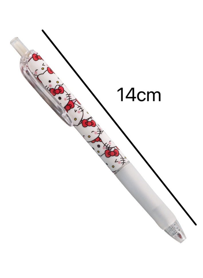 Sanrio Set of 6 Sanrio Hello Kitty 0.5mm Press Sign Pens,  Girls and Boys Student Anime Gel  Pen  - Image 5