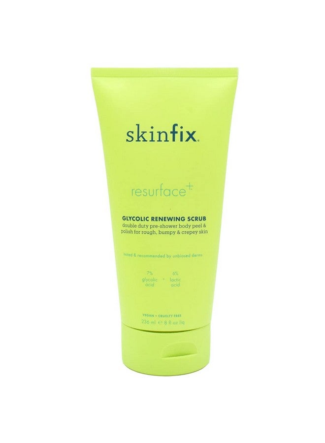 Skinfix Resurface+ Glycolic Renewing Scrub A Doubleduty Aha Bha Exfoliant Scrub & Body Peel To Visibly Polish Refine Brighten & Smooth Rough Bumpy & Crepey Skin Caused Kpprone Skin 8 Fl Oz  - Image 1