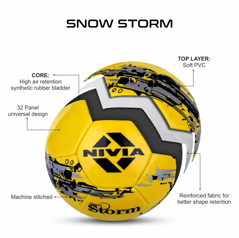 Nivia Nivia Snow Storm Size 5 Soccer Ball